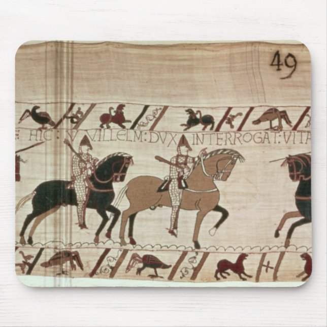 Alfombrilla De Ratón Los caballeros de duque Guillermo llegan para (Frente)