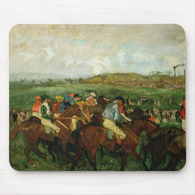 Alfombrilla De Ratón Los caballeros de Edgar Degas el | compiten con, (Frente)