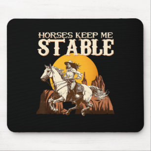 Alfombrilla De Ratón Los Caballos Me Mantienen Estable I Hincha Pony Ec