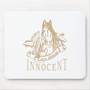 Alfombrilla De Ratón Los caballos son inocentes - Mousepad