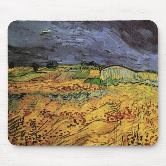 Alfombrilla De Ratón Los Campos por Vincent van Gogh (Frente)