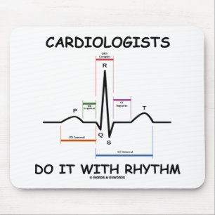 Alfombrilla De Ratón Los cardiólogos lo hacen con el ritmo (ECG/EKG)