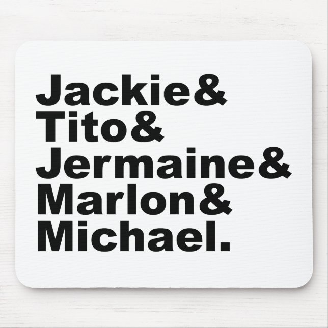 Alfombrilla De Ratón Los cinco hermanos cantantes de Gary, Indiana (Frente)