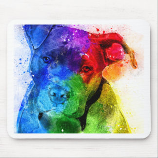 Alfombrilla De Ratón Los colores del amor son un Pitbull