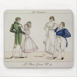 Alfombrilla De Ratón Los contrastes, platean 24 de "Le Bon Genre", 1811
