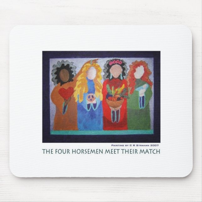 Alfombrilla De Ratón Los cuatro jinetes resuelven su partido (Frente)