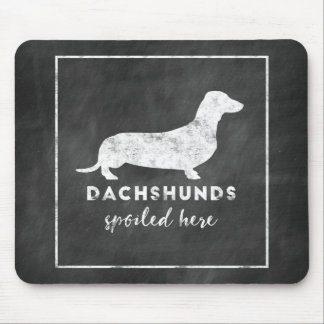 Alfombrilla De Ratón Los Dachshunds estropearon aquí la pizarra del