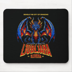 Alfombrilla De Ratón Los De Ljubljana Eslovenia Contemplar Ciudad Drago