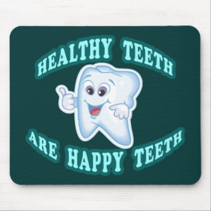 Alfombrilla De Ratón Los Dientes Saludables Son Dientes Felices