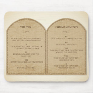 Alfombrilla De Ratón Los diez mandamientos