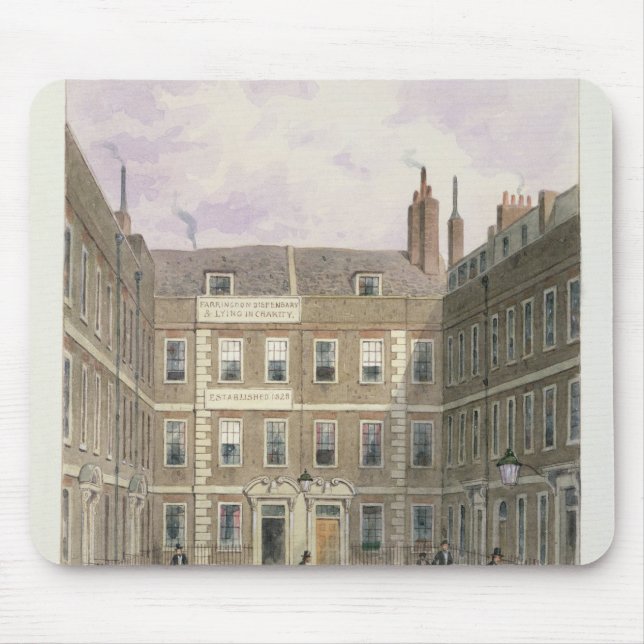 Alfombrilla De Ratón Los edificios de Bartlett, Holborn, 1838 (Frente)