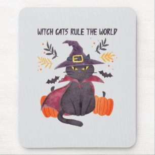 Alfombrilla De Ratón Los gatos brujos dominan el mundo
