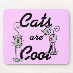 Alfombrilla De Ratón Los gatos son camisetas y regalos frescos