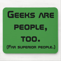Los Geeks Son Personas, También Mousepad