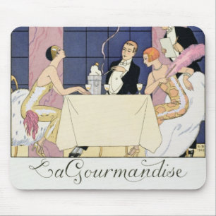 Alfombrilla De Ratón Los Gourmands, 1920-30 (impresión del pochoir)