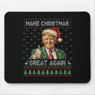Alfombrilla De Ratón Los graciosos camisas de Trump Navidades hacen que