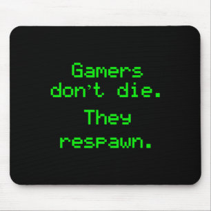 Alfombrilla De Ratón Los graciosos jugadores de Nerdy no mueren y reapa