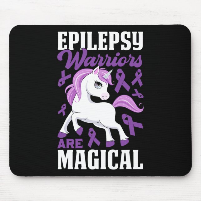 Alfombrilla De Ratón Los guerreros epilépticos son una cinta morada mág (Frente)