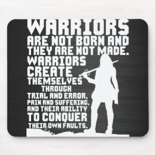 Alfombrilla De Ratón Los guerreros no nacen y no son hechos