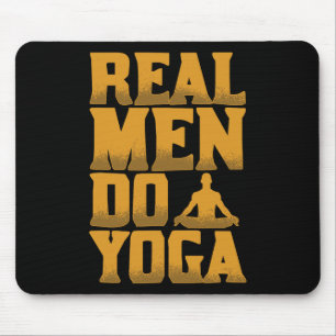 Alfombrilla De Ratón Los hombres de verdad hacen yoga regalo divertido 