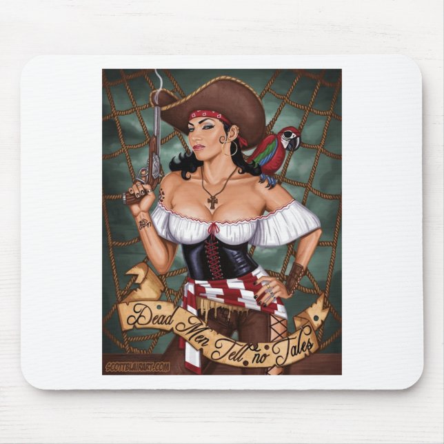 Alfombrilla De Ratón Los hombres muertos no cuentan ningún cuento (Frente)