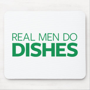 Alfombrilla De Ratón Los hombres reales hacen platos