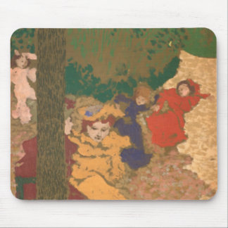 Alfombrilla De Ratón Los jardines públicos: El jugar de las chicas