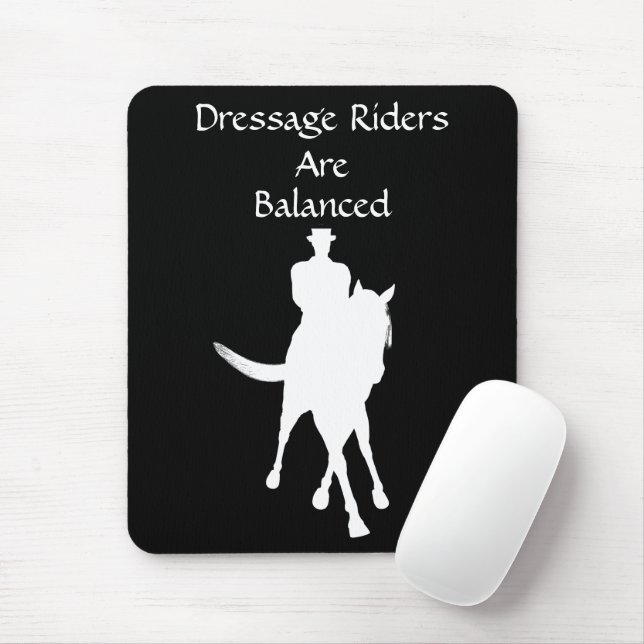Alfombrilla De Ratón Los Jinetes De Vestimenta Son Caballos Equilibrado (Con ratón)