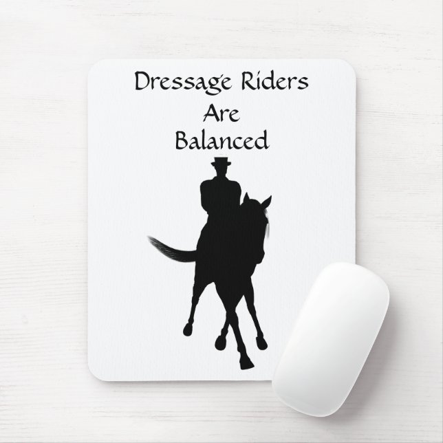 Alfombrilla De Ratón Los Jinetes De Vestimenta Son Caballos Equilibrado (Con ratón)