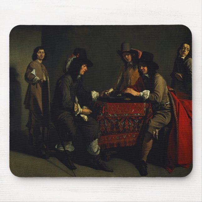 Alfombrilla De Ratón Los jugadores del backgammon (Frente)