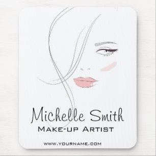 Alfombrilla De Ratón Los labios de color rosa conforman la marca del ar