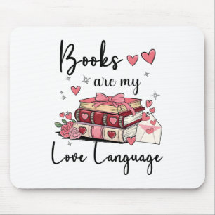 Alfombrilla De Ratón Los libros son mi lenguaje de amor leyendo bibliot