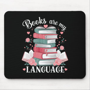 Alfombrilla De Ratón Los libros son mi lenguaje del amor Amante de la l