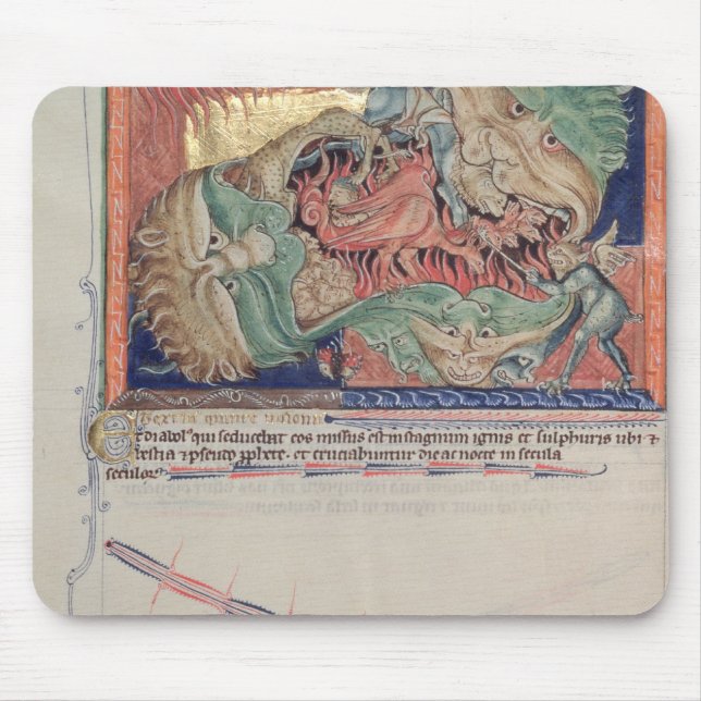 Alfombrilla De Ratón Los mandíbulas del infierno que tragan el dragón (Frente)
