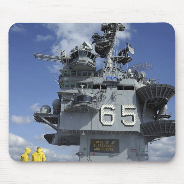 Alfombrilla De Ratón Los marineros del departamento de aire prueban el  (Frente)