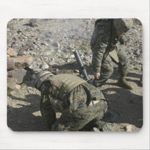 Alfombrilla De Ratón Los morteros cubren sus oídos y evitan sus ojos