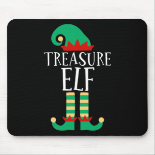 Alfombrilla De Ratón Los Navidades de la familia Treasure Elf Funny que