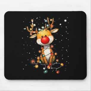 Alfombrilla De Ratón Los Navidades de renos de Rudolph Red Nose Santa C
