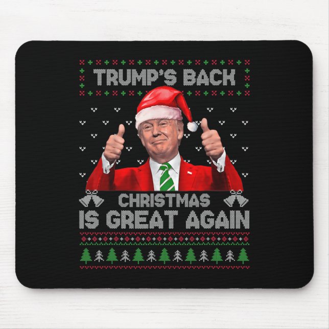 Alfombrilla De Ratón Los Navidades de Trump en la espalda son geniales  (Frente)
