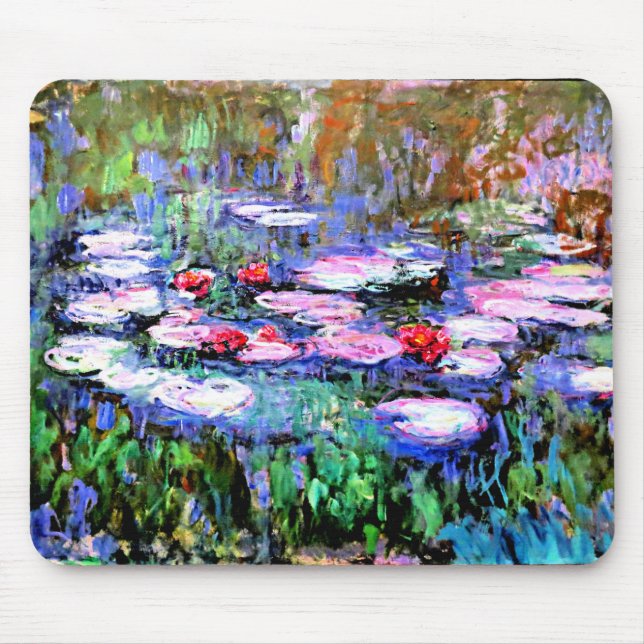 Alfombrilla De Ratón Los Nenufares, de Claude Monet, (Frente)