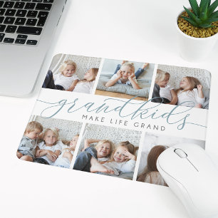 Alfombrilla De Ratón Los nietos hacen que la vida sea grande   COLLAGE 