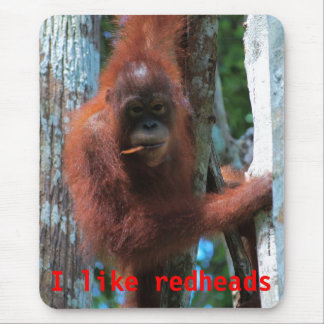 Alfombrilla De Ratón Los orangutanes I tienen gusto de redheads