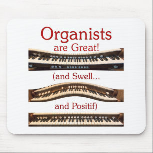 Alfombrilla De Ratón Los organistas son gran Mousepad