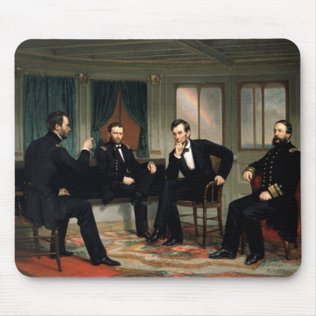 Alfombrilla De Ratón Los pacificadores con Abraham Lincoln (Frente)
