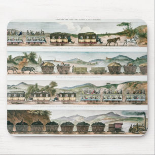 Alfombrilla De Ratón Los pasajeros y fletan la primera línea francesa