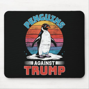 Alfombrilla De Ratón Los pingüinos contra el pingüino Trump se alzan co