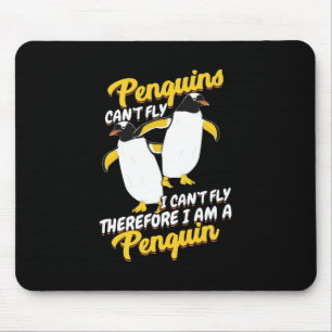 Alfombrilla De Ratón Los pingüinos no pueden volar no puedo volar