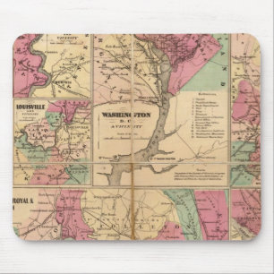 Alfombrilla De Ratón Los planes de Colton de puertos estadounidenses