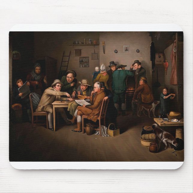 Alfombrilla De Ratón Los políticos del pueblo (Frente)