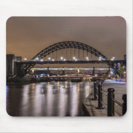 Alfombrilla De Ratón Los puentes de Tyne de noche